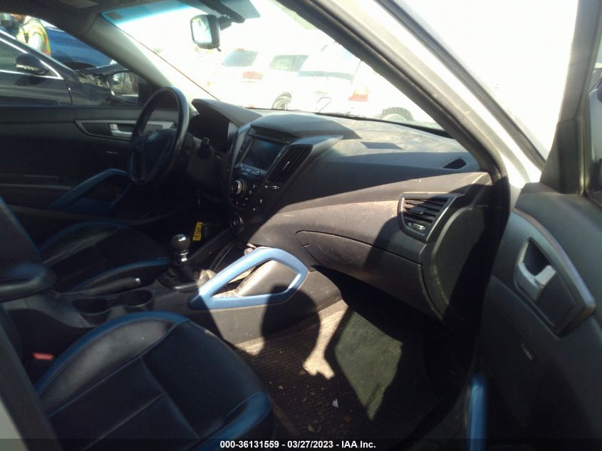 2014 HYUNDAI VELOSTER TURBO - KMHTC6AE7EU198167