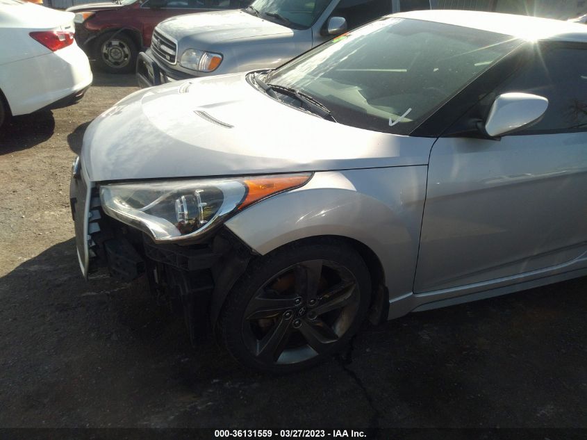 2014 HYUNDAI VELOSTER TURBO - KMHTC6AE7EU198167