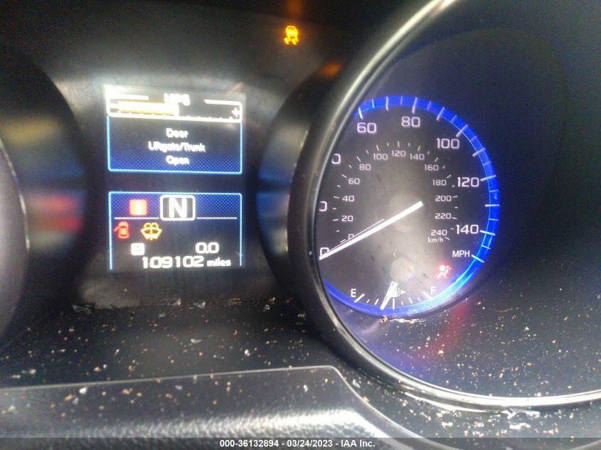 2015 SUBARU OUTBACK 2.5I LIMITED - 4S4BSALC7F3310048