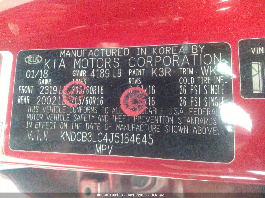 2018 KIA NIRO LX - KNDCB3LC4J5164645