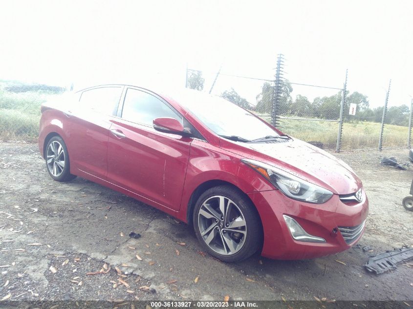 2015 HYUNDAI ELANTRA LIMITED - KMHDH4AE2FU225643