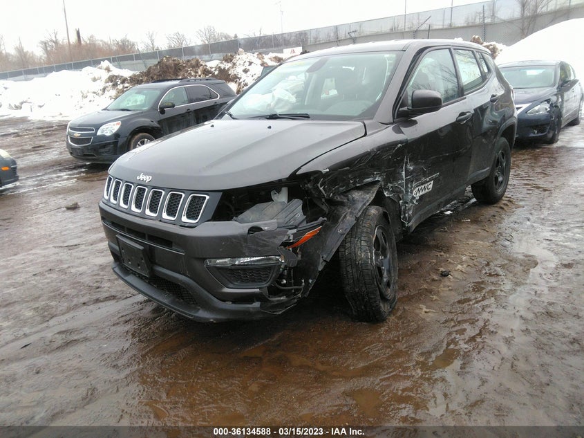 VIN 3C4NJDAB2KT801044 2019 JEEP COMPASS SPORT