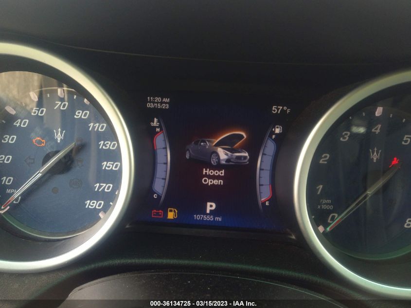 2015 MASERATI GHIBLI ZAM57XSA0F1140306