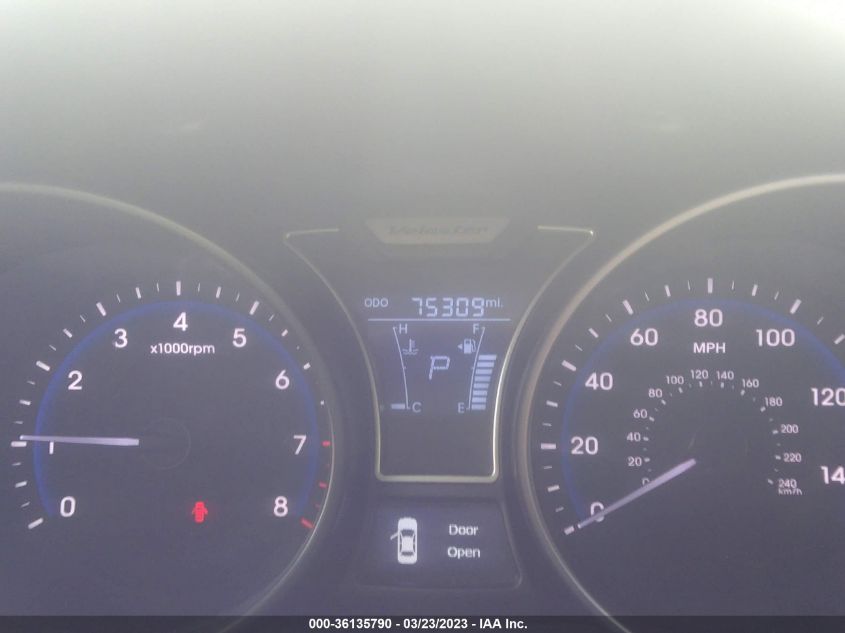 2013 HYUNDAI VELOSTER TURBO W/BLACK INT - KMHTC6AE8DU159666