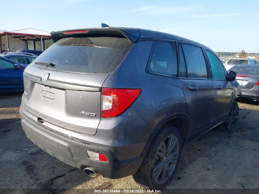 2021 HONDA PASSPORT EX-L 5FNYF8H58MB040219