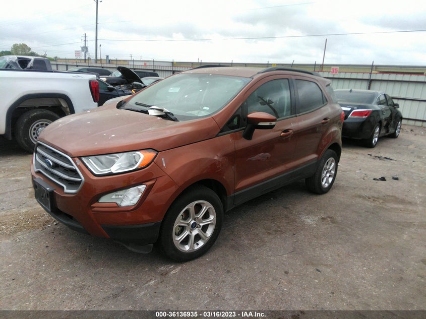 VIN MAJ6S3GL1LC340241 2020 FORD ECOSPORT SE