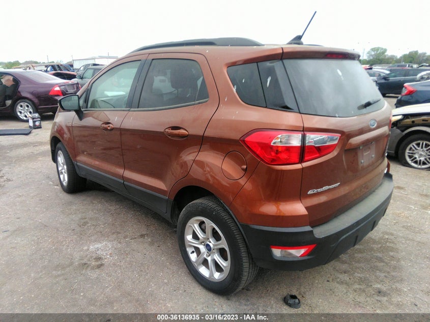 VIN MAJ6S3GL1LC340241 2020 FORD ECOSPORT SE