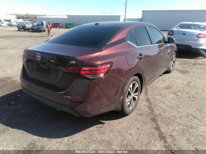 VIN 3N1AB8CV4MY309604 2021 NISSAN SENTRA SV