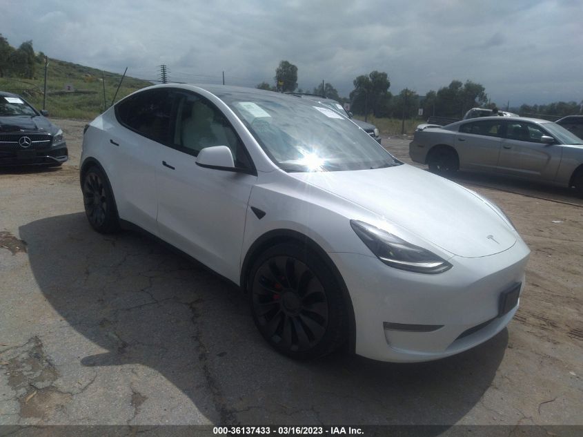 2022 TESLA MODEL Y PERFORMANCE - 7SAYGDEF4NF397825