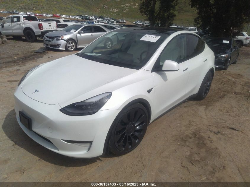 2022 TESLA MODEL Y PERFORMANCE - 7SAYGDEF4NF397825