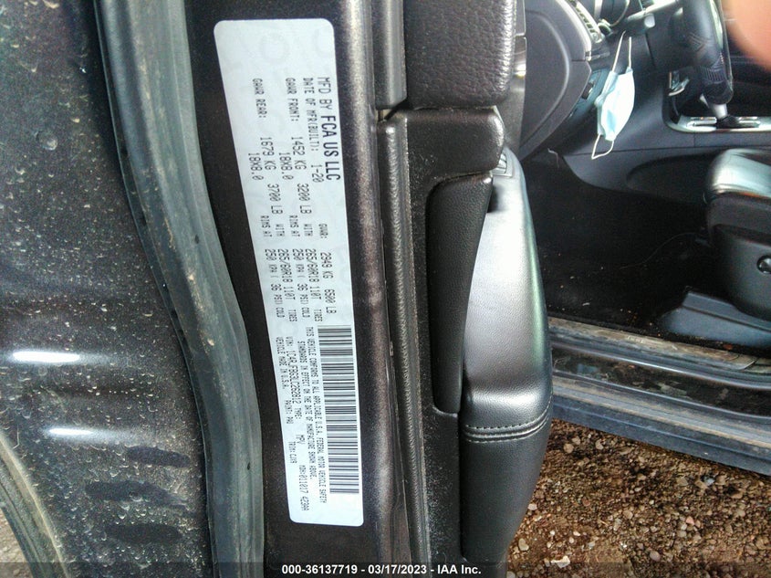 VIN 1C4RJFBG3LC262812 2020 JEEP GRAND CHEROKEE LIMITED