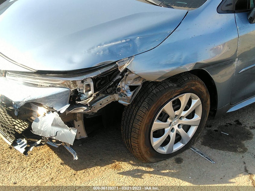 VIN 5YFEPRAE9LP053726 2020 TOYOTA COROLLA LE