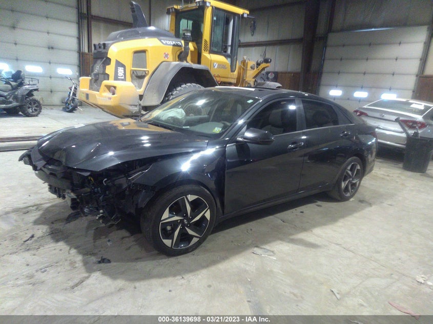 VIN 5NPLN4AG9NH057406 2022 HYUNDAI ELANTRA SEL