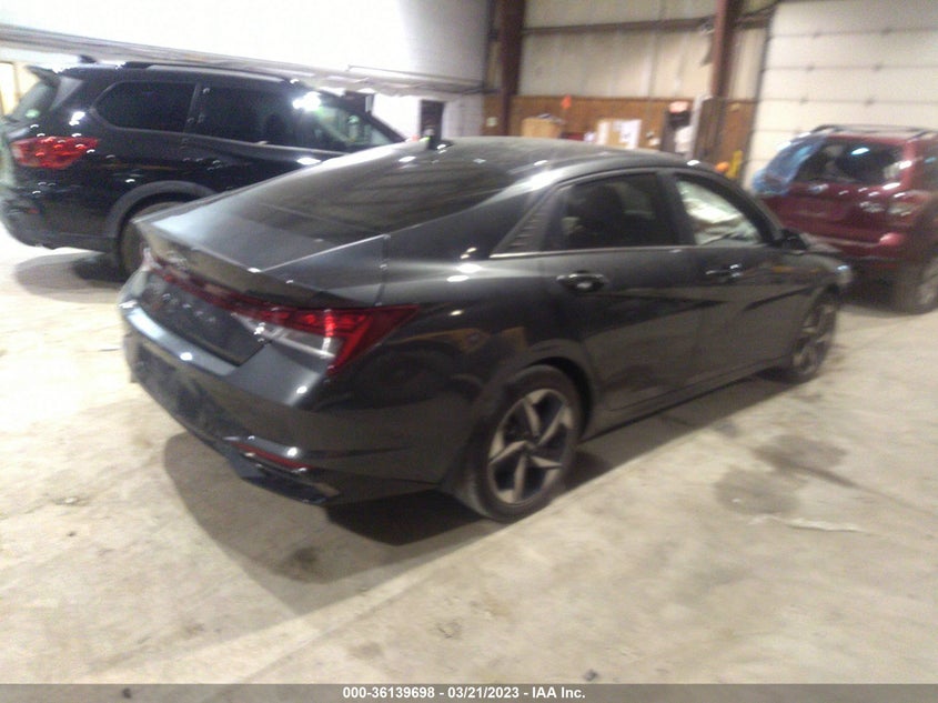 VIN 5NPLN4AG9NH057406 2022 HYUNDAI ELANTRA SEL