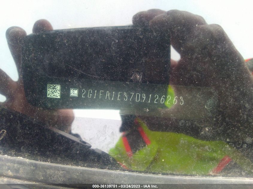2013 CHEVROLET CAMARO LS - 2G1FA1E37D9126263