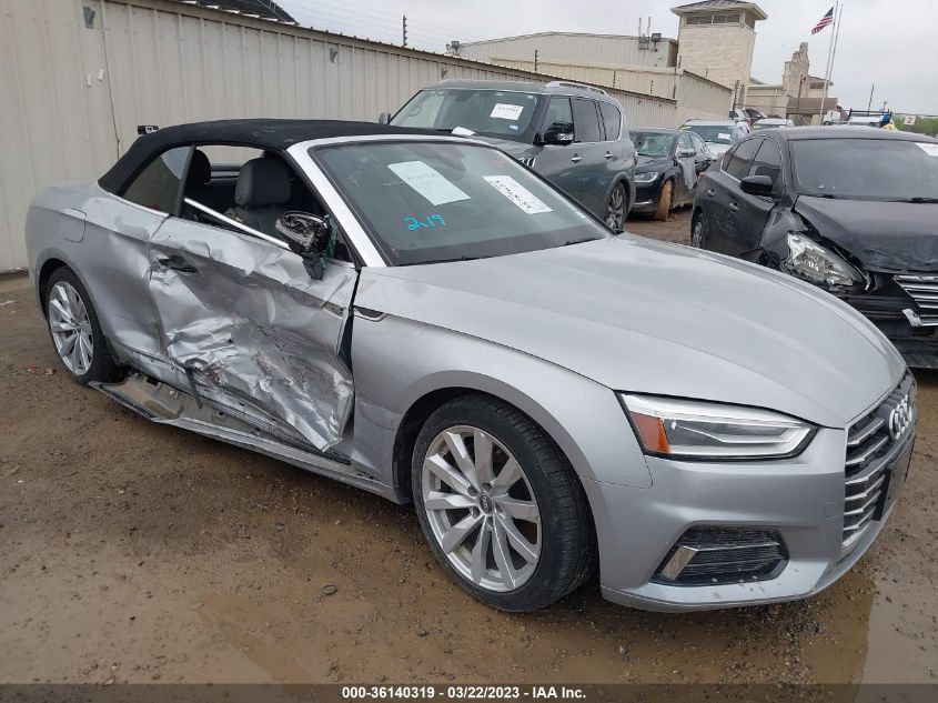 2018 AUDI A5 CABRIOLET PREMIUM - WAUWNGF57JN001736
