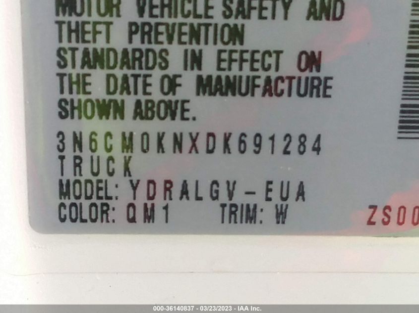 2013 NISSAN NV200 SV - 3N6CM0KNXDK691284
