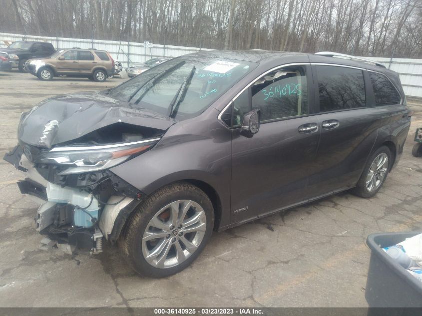 5TDERKEC1MS027575 2021 TOYOTA SIENNA, photo no. 2