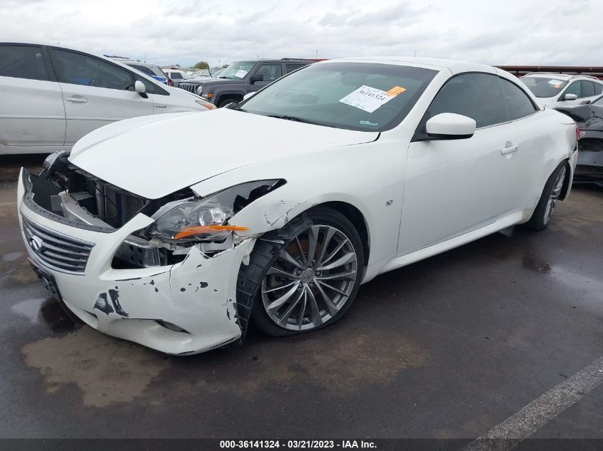 2014 INFINITI Q60 CONVERTIBLE - JN1CV6FE1EM900848