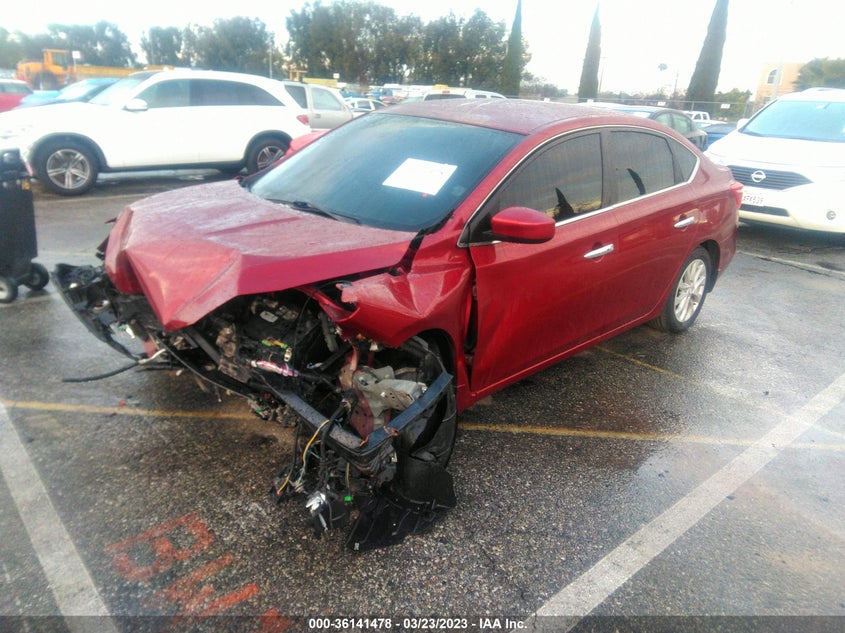 VIN 3N1AB7APXKY428348 2019 NISSAN SENTRA SV