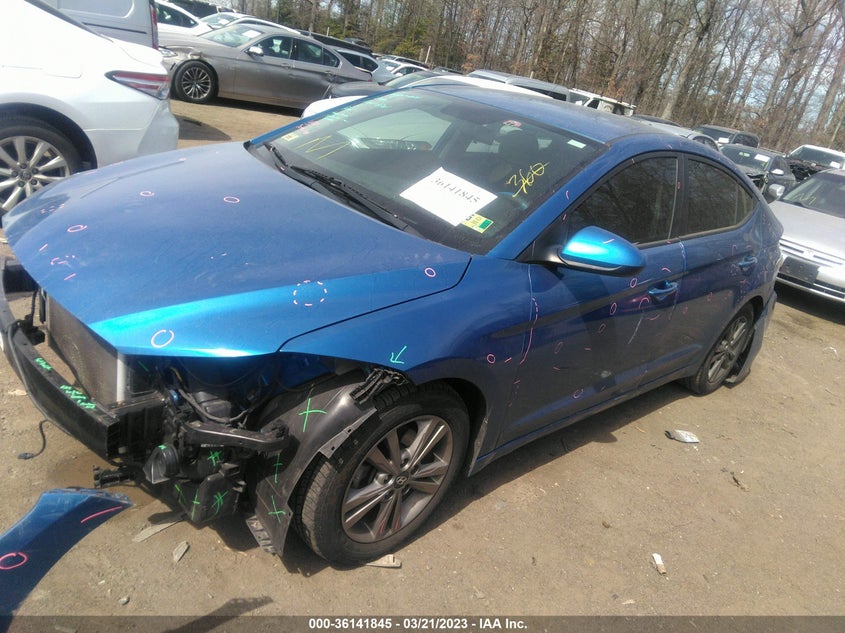 VIN 5NPD84LF2JH252807 2018 HYUNDAI ELANTRA SEL
