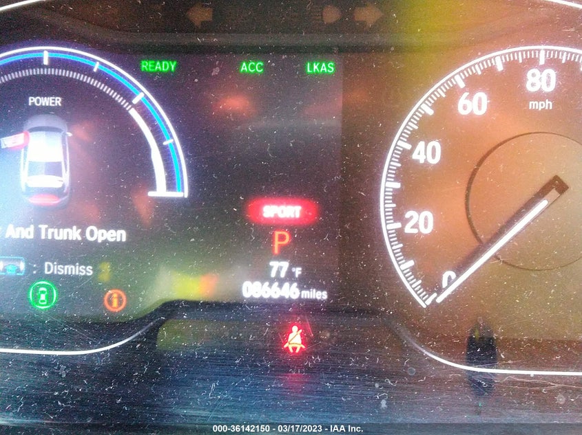 VIN 1HGCV3F1XKA007326 2019 HONDA ACCORD HYBRID