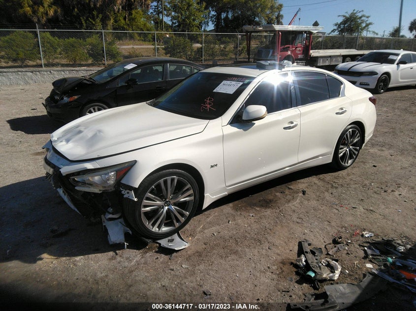 VIN JN1EV7AP4JM357741 2018 INFINITI Q50 3.0T SPORT