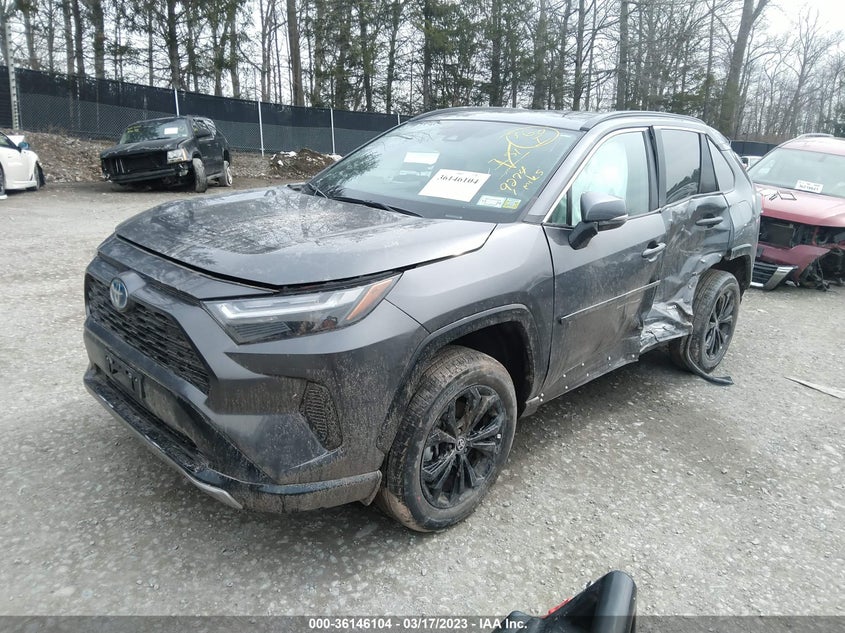 VIN 4T3T6RFV5NU102013 2022 TOYOTA RAV4 HYBRID SE