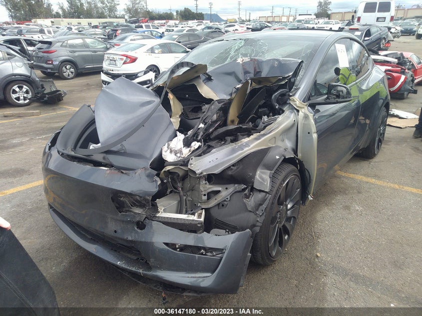 VIN 7SAYGDEF6NF514630 2022 TESLA MODEL Y PERFORMANCE