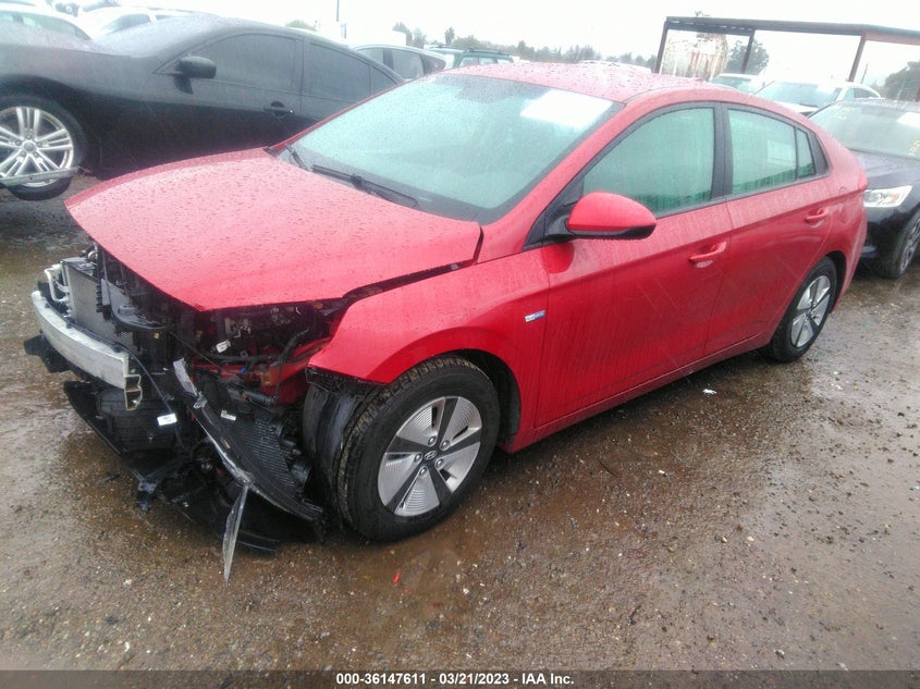 VIN KMHC65LC0KU174446 2019 HYUNDAI IONIQ HYBRID BLUE