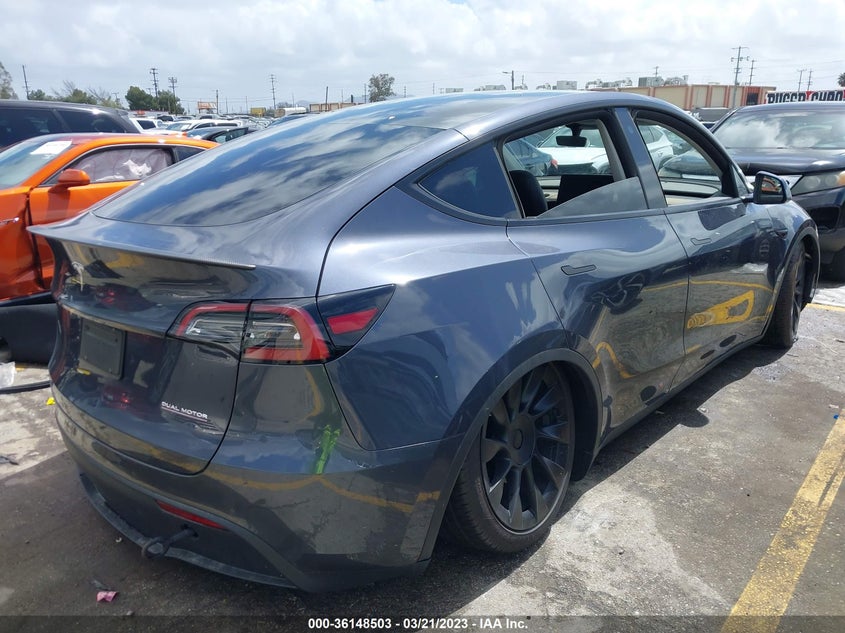 VIN 7SAYGDEF7NF391212 2022 TESLA MODEL Y PERFORMANCE