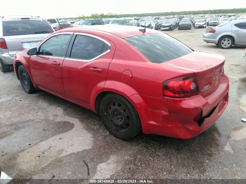 2013 DODGE AVENGER SE - 1C3CDZAB7DN610979