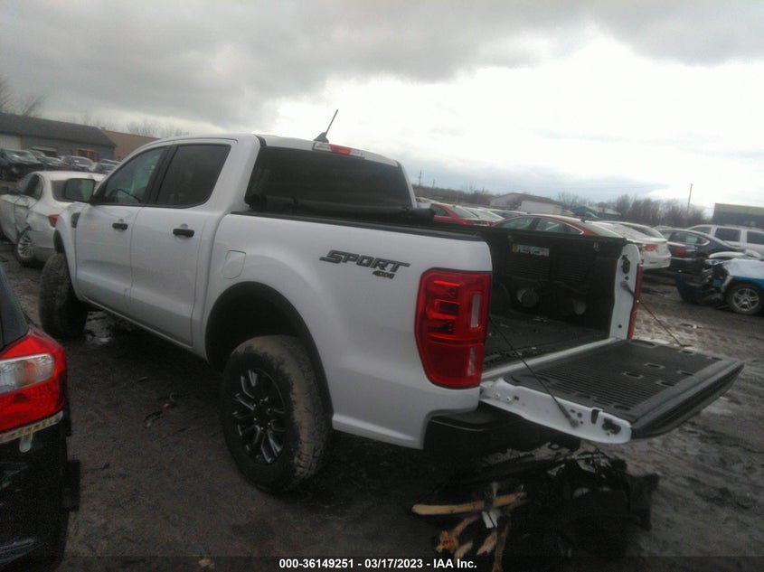 VIN 1FTER4FH8NLD21886 2022 FORD RANGER XL/XLT/LARIAT