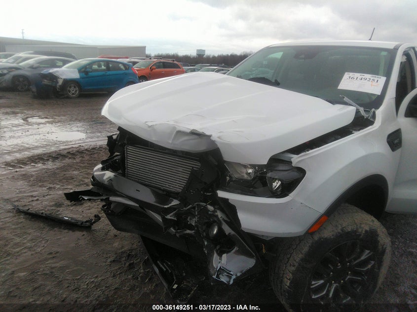 VIN 1FTER4FH8NLD21886 2022 FORD RANGER XL/XLT/LARIAT