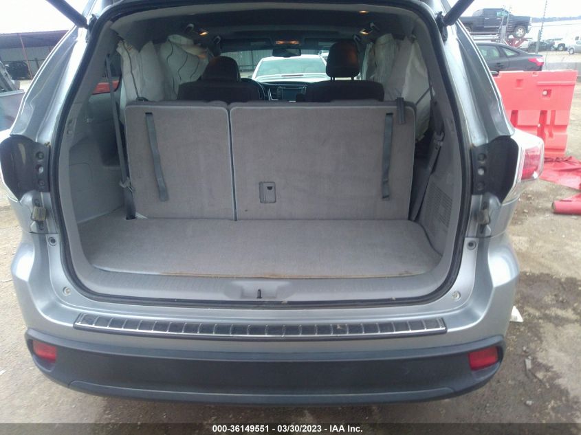 2016 TOYOTA HIGHLANDER XLE - 5TDKKRFH6GS177518