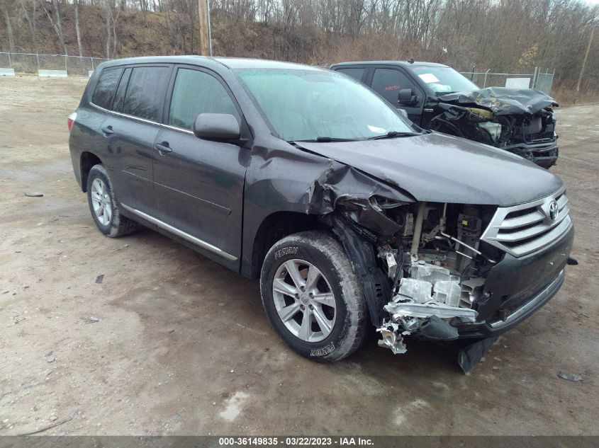 2013 TOYOTA HIGHLANDER - 5TDBK3EH6DS222337