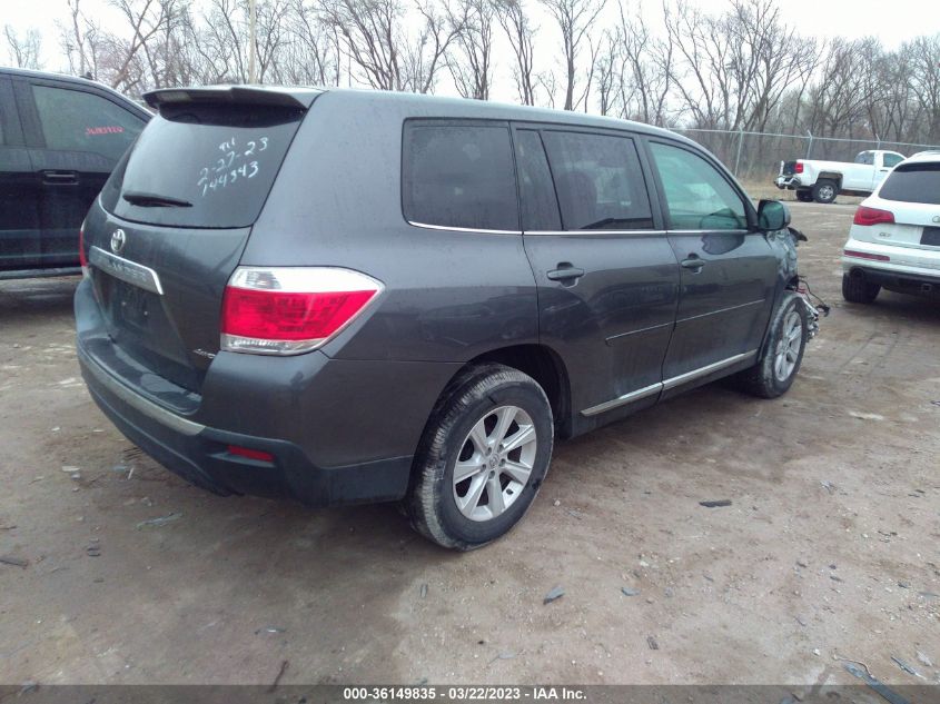 2013 TOYOTA HIGHLANDER - 5TDBK3EH6DS222337