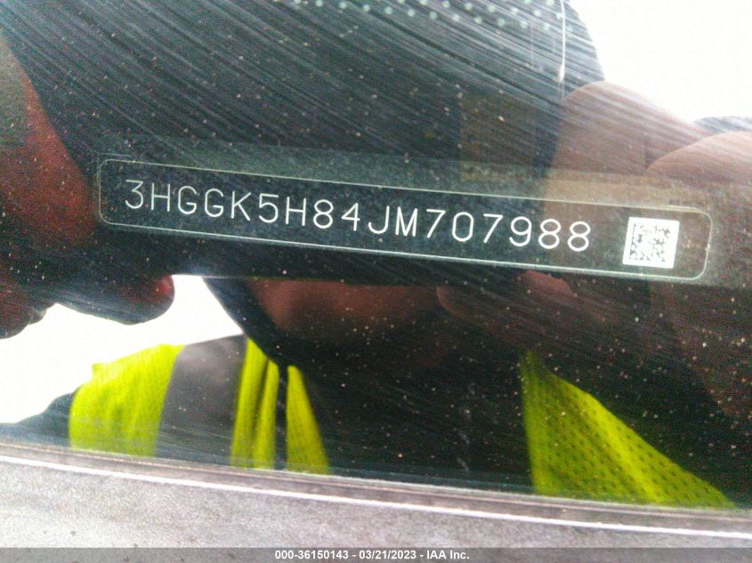 2018 HONDA FIT EX - 3HGGK5H84JM707988