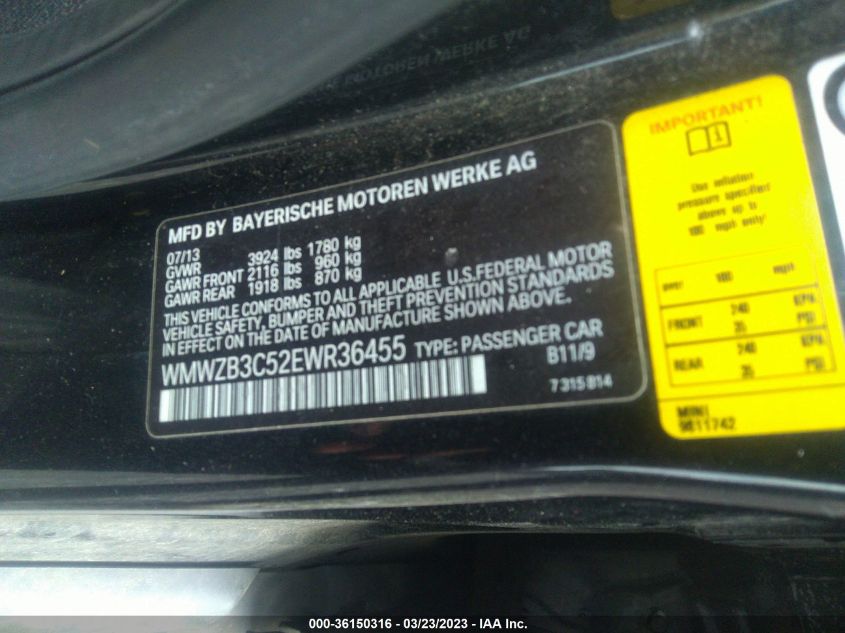 2014 MINI COOPER COUNTRYMAN - WMWZB3C52EWR36455