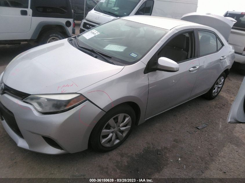 2014 TOYOTA COROLLA L/LE/S/S PLUS/LE PLUS - 2T1BURHE8EC144443