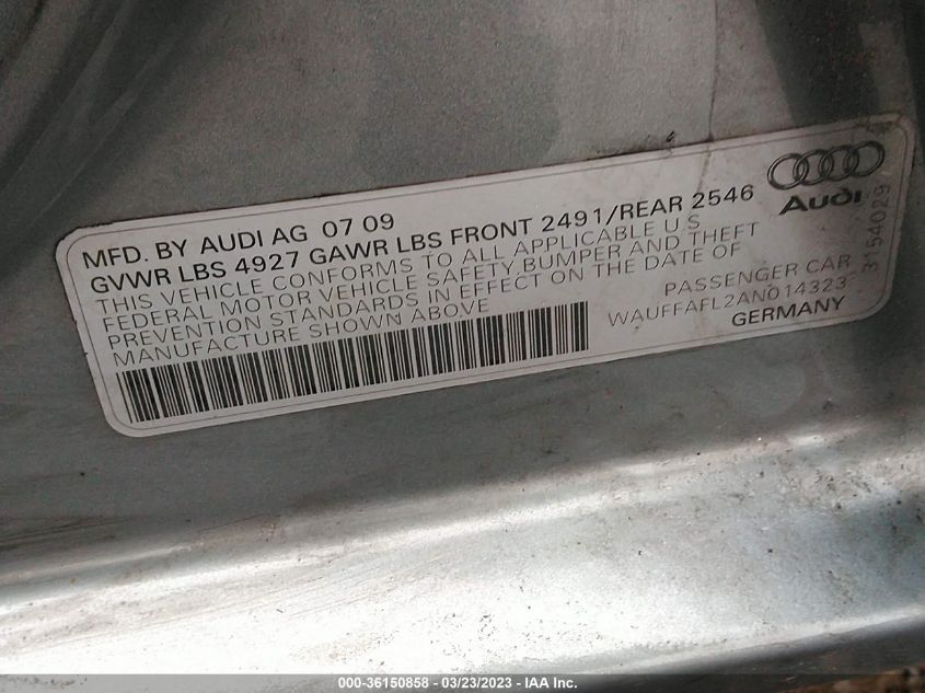 Audi A4 2009 -auction- 8