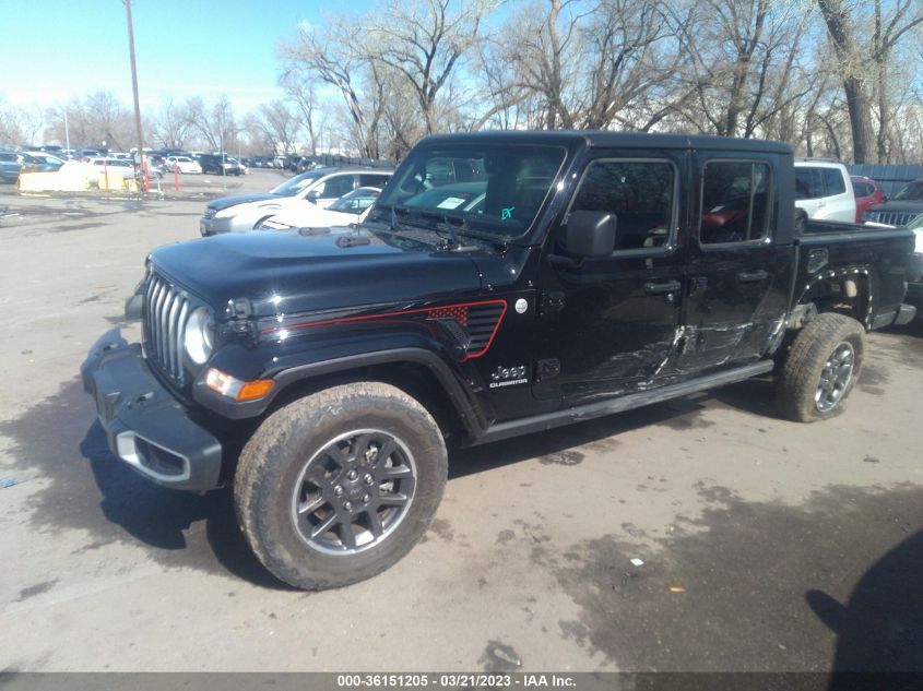 2022 JEEP GLADIATOR OVERLAND - 1C6HJTFG1NL101633