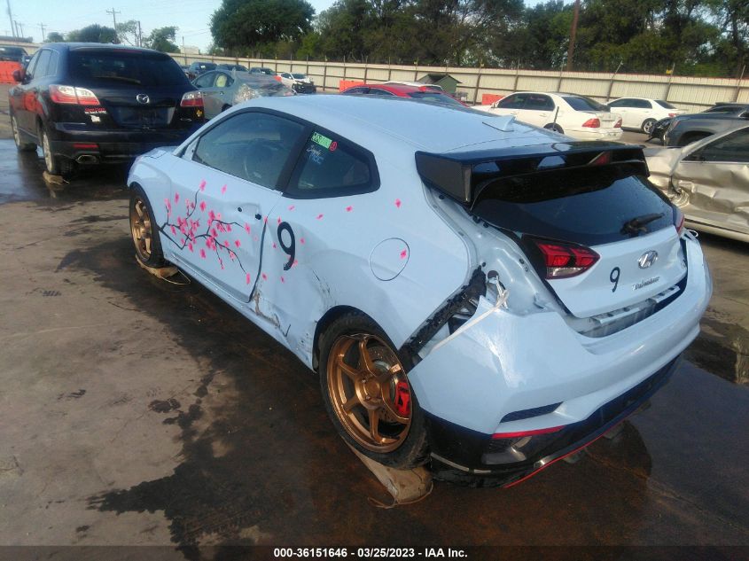 2020 HYUNDAI VELOSTER N KMHT36AHXLU004707