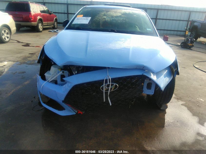 2020 HYUNDAI VELOSTER N KMHT36AHXLU004707