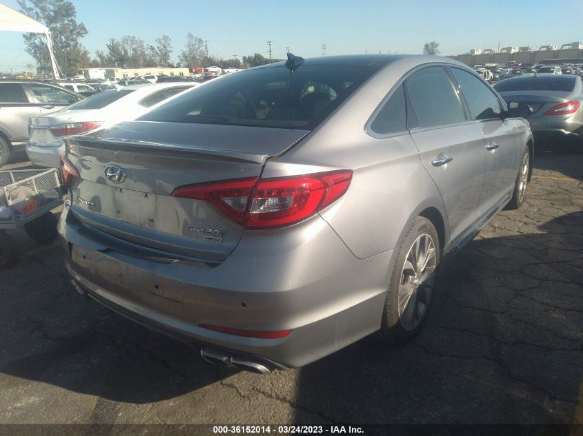 2015 HYUNDAI SONATA 2.0T LIMITED - 5NPE34AB7FH143348