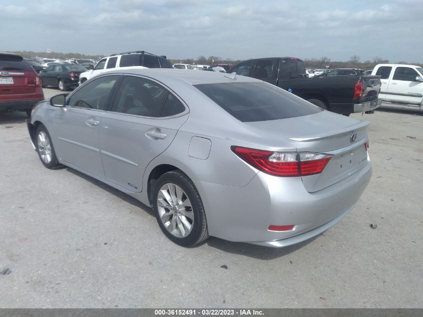 2013 LEXUS ES 300H HYBRID JTHBW1GG1D2024493