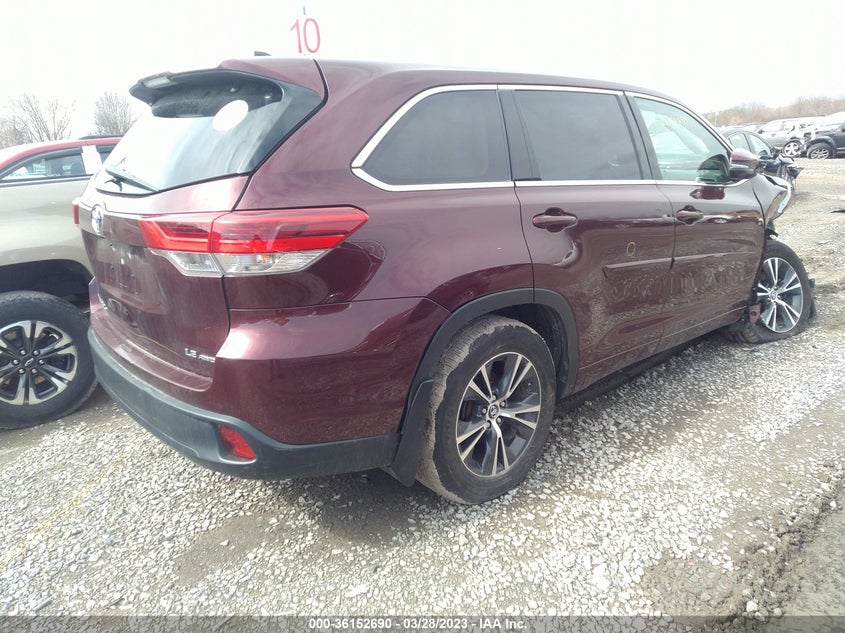 VIN 5TDBZRFH7JS904040 2018 TOYOTA HIGHLANDER LE