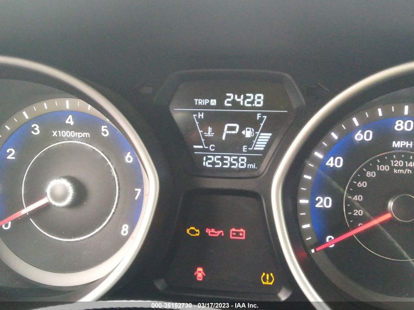 2014 HYUNDAI ELANTRA COUPE - KMHDH6AH4EU026291