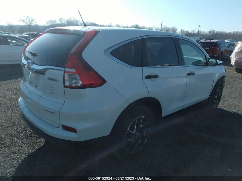 2016 HONDA CR-V SE - 5J6RM4H41GL056607