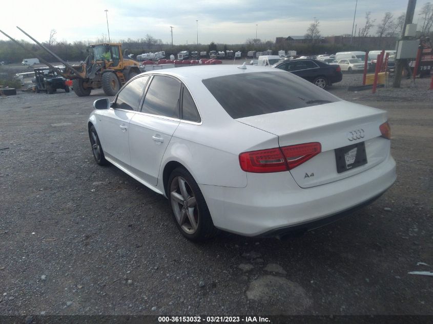 2014 AUDI A4 PREMIUM - WAUAFAFL1EN003054